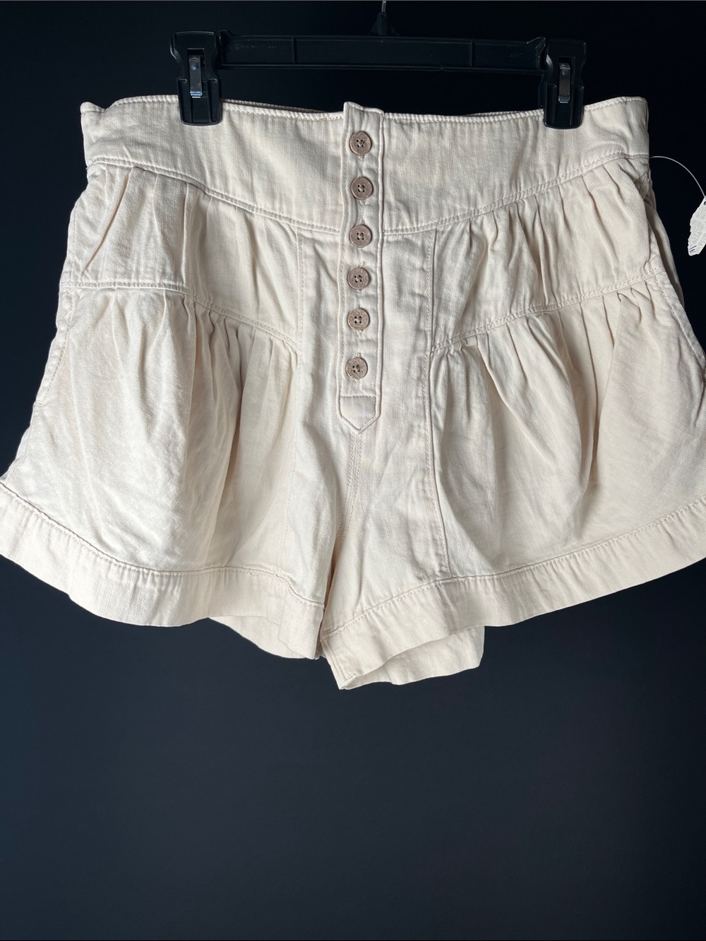 We The Free Fleur Demin Shorts SZ Large BROWN new/partial tags 1st pic is stock - Picture 2 of 6